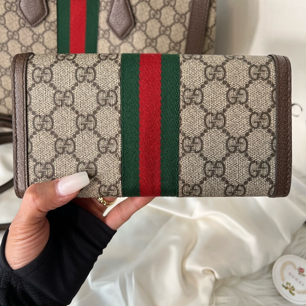 Gucci Ophidia GG Continental Wallet